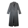 Something Navy Long Plaid Coat-Thumbnail