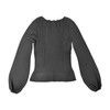 Demylee Curved Neck Ribbed Sweater-Back