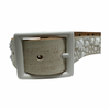 White Studded Belt-Detail