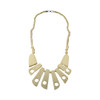 Carved Bone Bead Necklace-Back