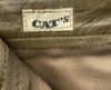 Vintage Scalloped Hem Leather Skirt-Label