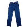 Something Navy Medium Blue High Waisted Denim Pants-Thumbnail