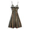 Thakoon Striped Cotton Ruffle Dress-Back