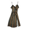 Thakoon Striped Cotton Ruffle Dress-Thumbnail