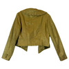 Relaxed Collar Stud Metallic Jacket-Back