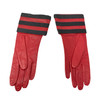 Vintage Collectibles by Aris Striped Hem Gloves-Back
