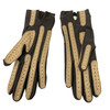 Vintage Aris Isotoner Stretch Leather Trim Lined Gloves-Back