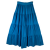 Demylee Aliana Pima Cotton Jersey Maxi Skirt-Blue Front