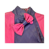 Vintage Sashi Bowtie Contrast Trim Jacket-Detail