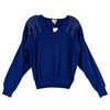 Vintage Tan Flay V-Neck Beaded Sweater-Thumbnail