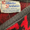 Vintage Distinctive Sportswear Floral Patterned Knit Sweater-Logo