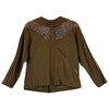 Vintage Original Lee Mode Wool Blend Rhinestone Floral Patterned Jacket-Back