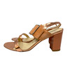 Aquatalia Suede Metallic Strap Sandal Heels-Side