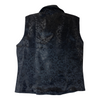 Button Front Floral Vest-Back