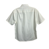 Theory Cotton Blend Short Sleeve Button Down-Back