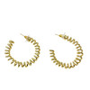 Coil Gold Tone Hoop Earrings-Thumbnail