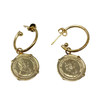 Coin Hoop Earrings-Back