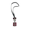 Marni Leather Necklace with Horn Strass and Diamante Pendant-front