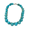 Turquoise Skull Bead Necklace-Back