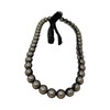 Net Wrapped Faux Pearl Necklace-Back