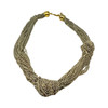 Multi-Strand Metallic Chain Necklace-Thumbnail