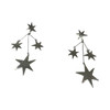 Hammered Star Drop Earrings-Thumbnail