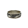 Diagonal Striped 925 Sterling Silver Ring-Thumbnail
