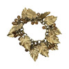 Vintage Napier Gold Leaf Charm Bracelet-Back