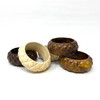 PONO Pineapple Texture Wood Bangle- Thumbnail