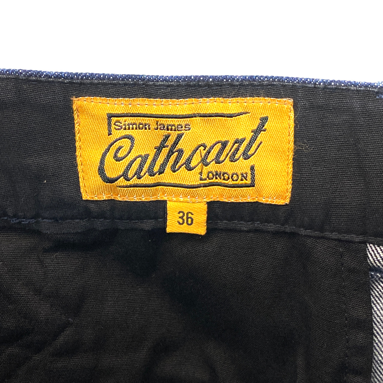Simon James Cathcart Wide Cut Denim Trousers