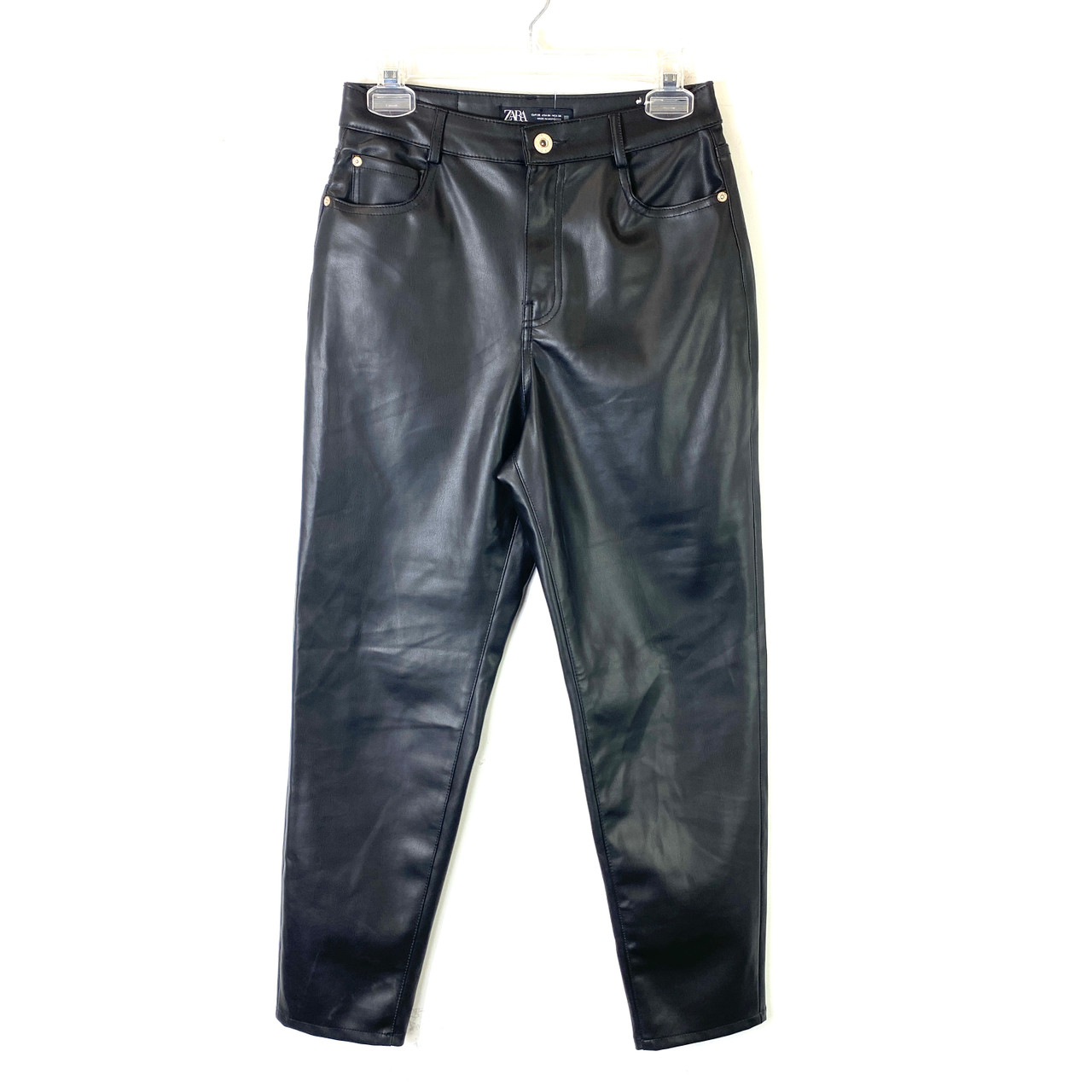 Zara Faux Leather Tapered Pants