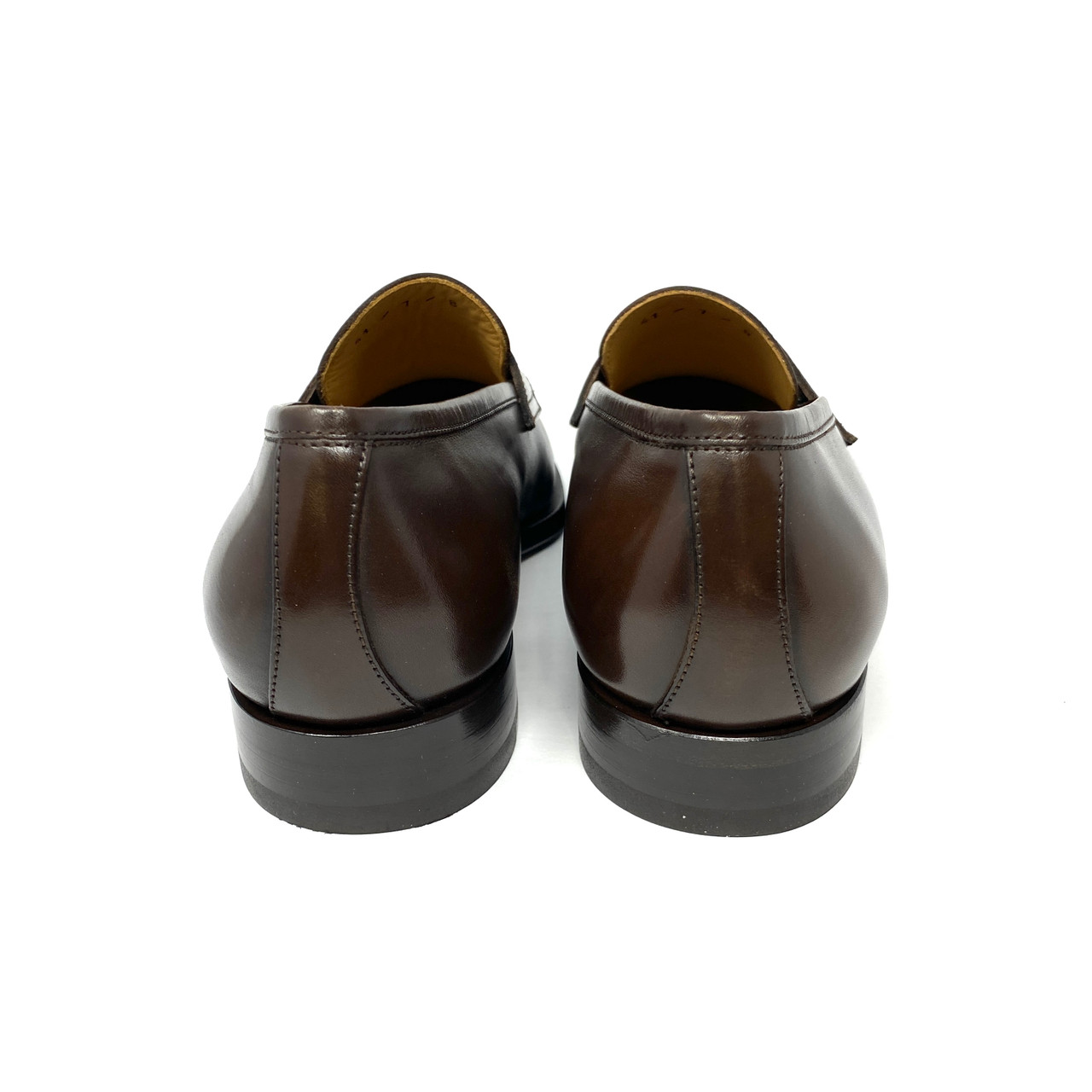 SuitSupply Smooth Brown Leather Penny Loafer