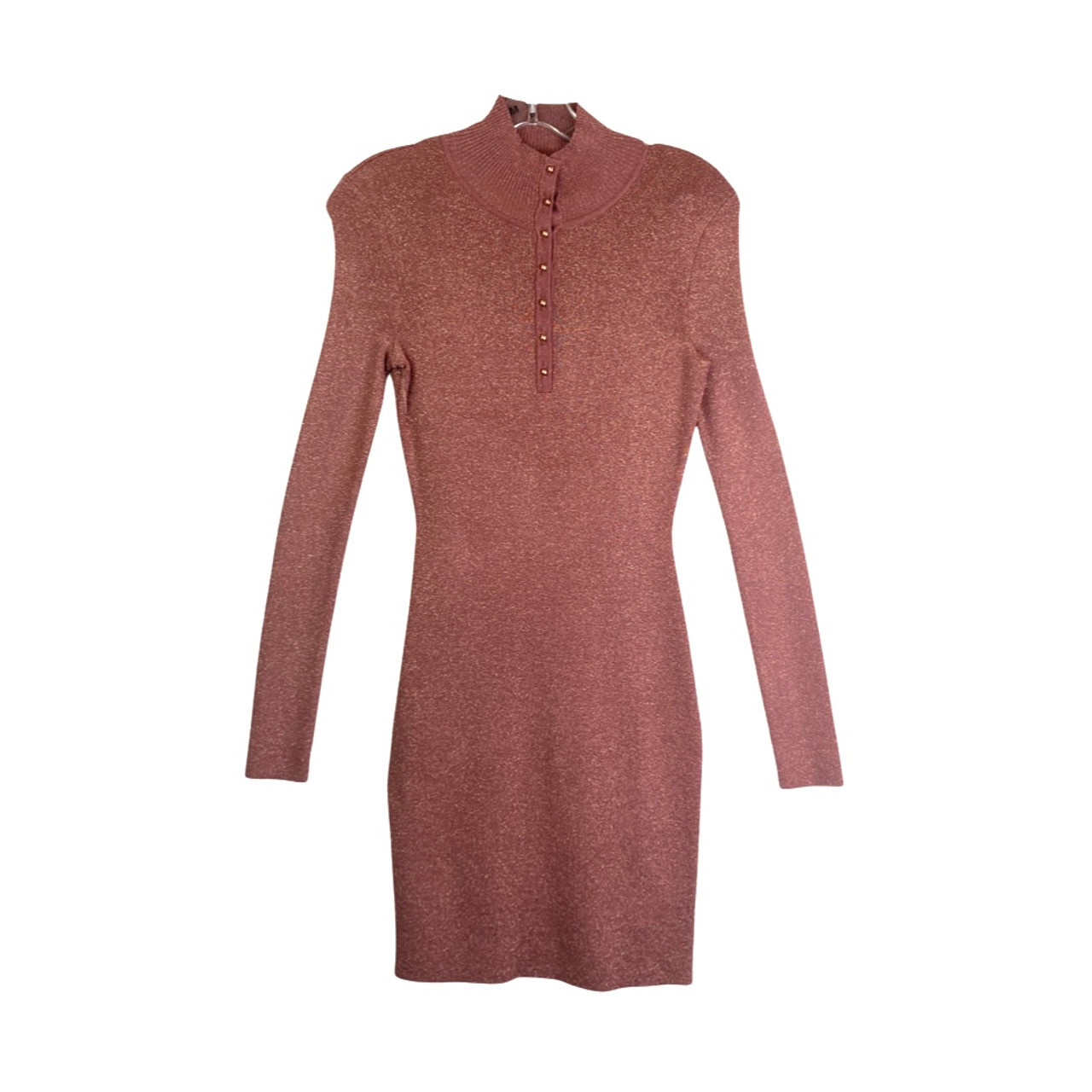 Intermix Dusty Rose Glitter Knit Dress