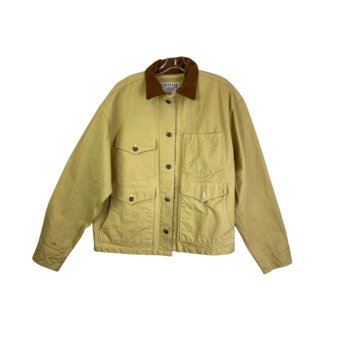 Schaefer Outfitter Beige Cotton Canvas Chore Jacket