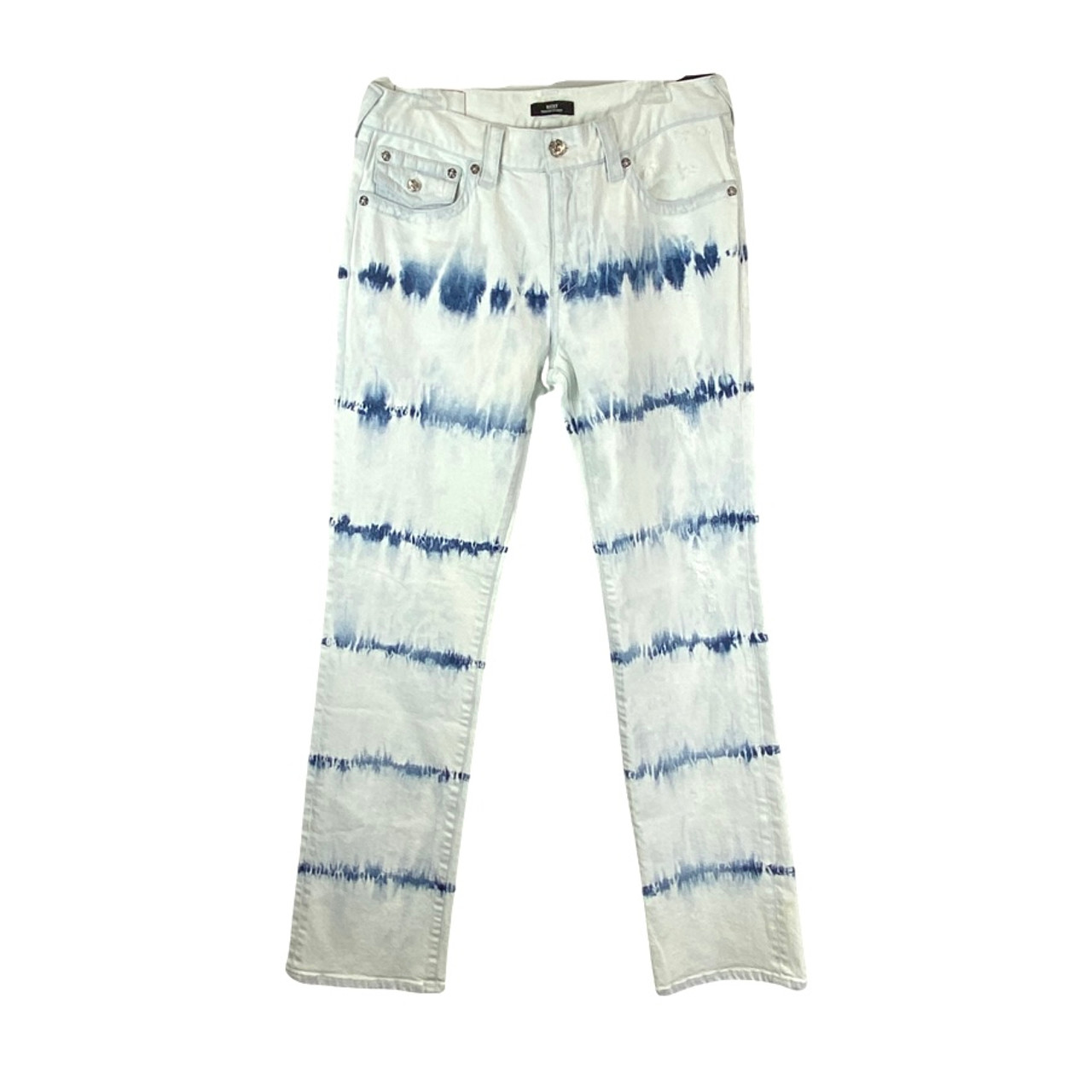 True Religion Ricky Relaxed Straight Tie Dye Jeans