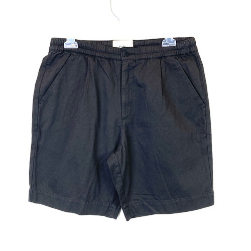 Folk Charcoal Twill Elasticized Waist Shorts-Thumbnail