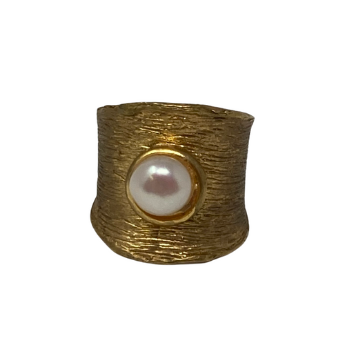 Inset Faux Pearl Ring-Thumbnail