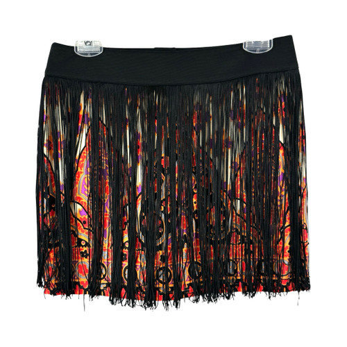 Nanette Lepore Printed Fringe Mini Skirt-Thumbnail