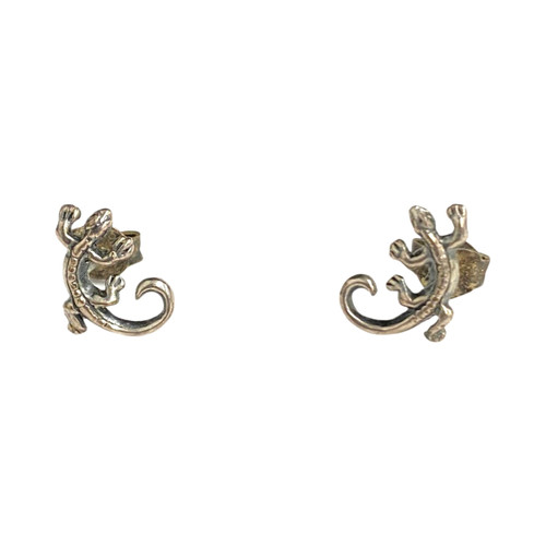 925 Sterling Silver Lizard Stud Earrings-Thumbnail