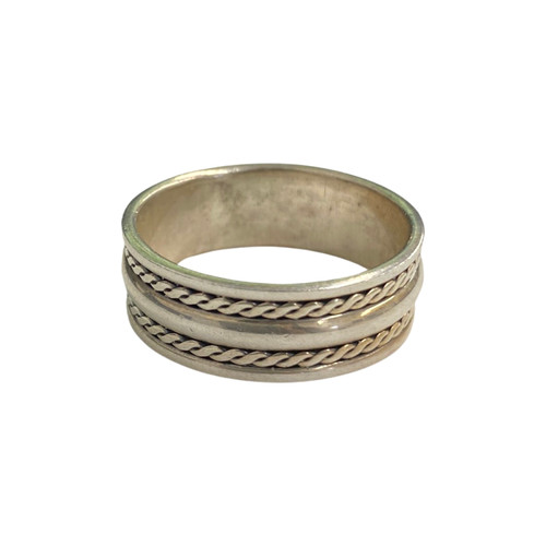 Sterling Silver Braided Band Ring-Thumbnail
