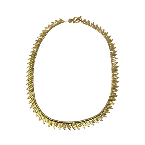 Vintage Anne Klein Couture Fishbone Necklace-Thumbnail