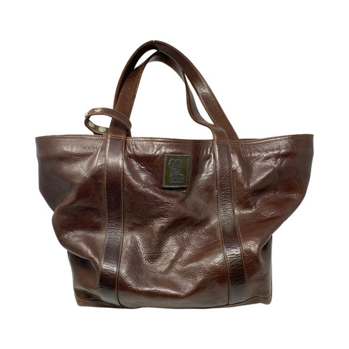 Duckie Brown Oversized Leather Tote Bag-Thumbnail