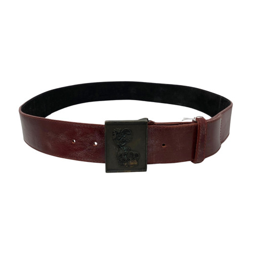 Duckie Brown Burgundy Leather Belt-Thumbnail