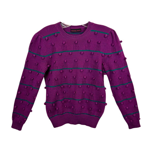 Vintage Michael Milea Pom Pom Sweater-front