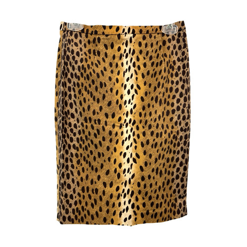 Michael Michael Kors Leopard Print Stretch Pencil Skirt-Thumbnail