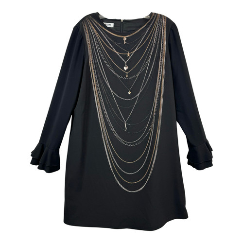 Moschino Cheap & Chic Layered Necklace Print Dress-Thumbnail