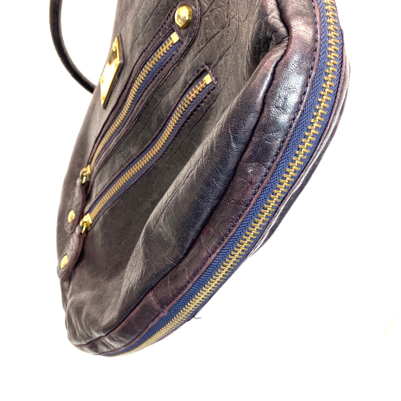 Linea Pelle Textured Leather Hobo Bag