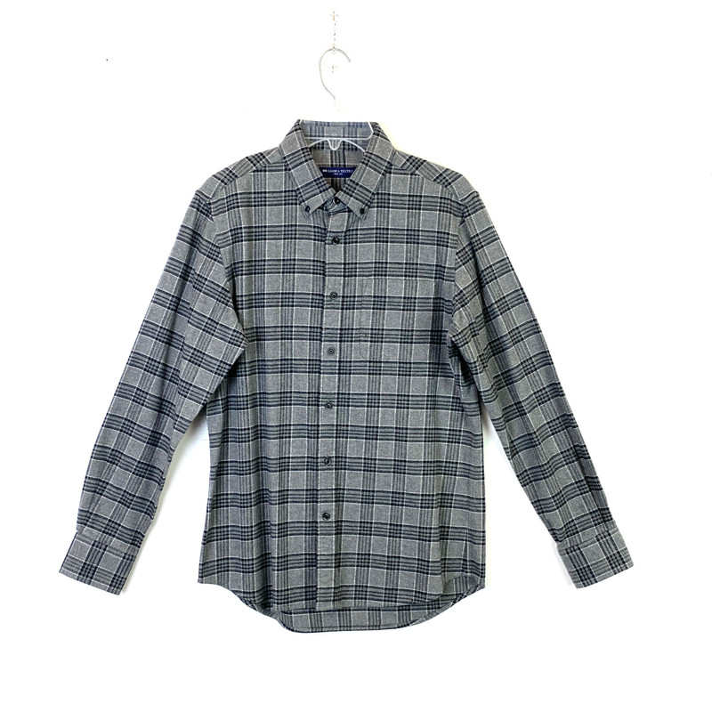 Lianfa Textile Gray Flannel Button Up-Thumbnail