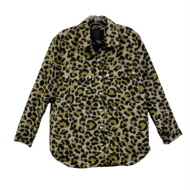 BLANKNYC Yellow Leopard Print Shacket-Thumbnail