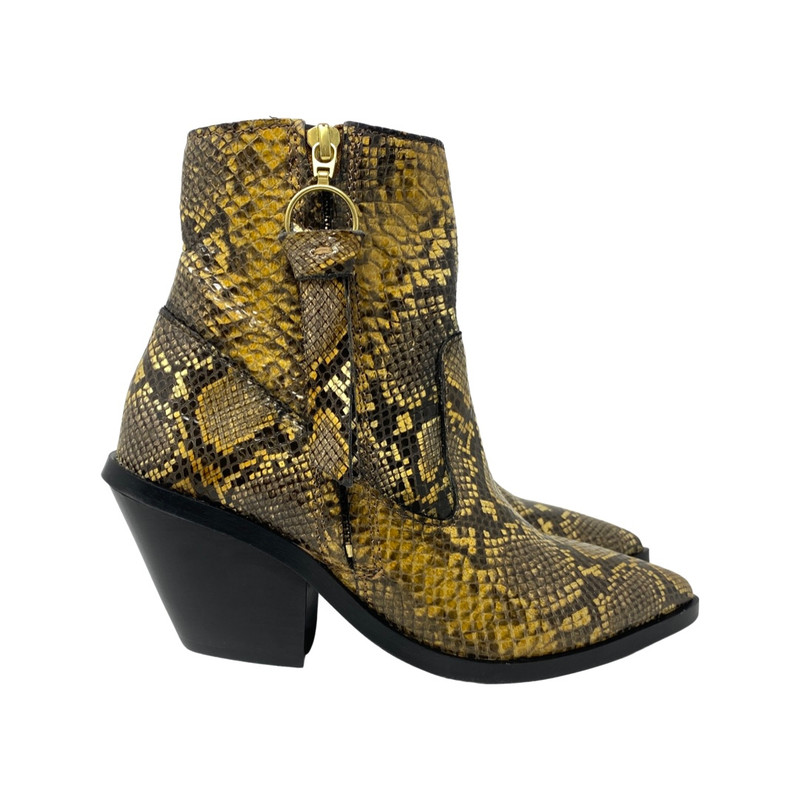 & Other Stories Snakeskin Embossed Ankle Boots-Thumbnail